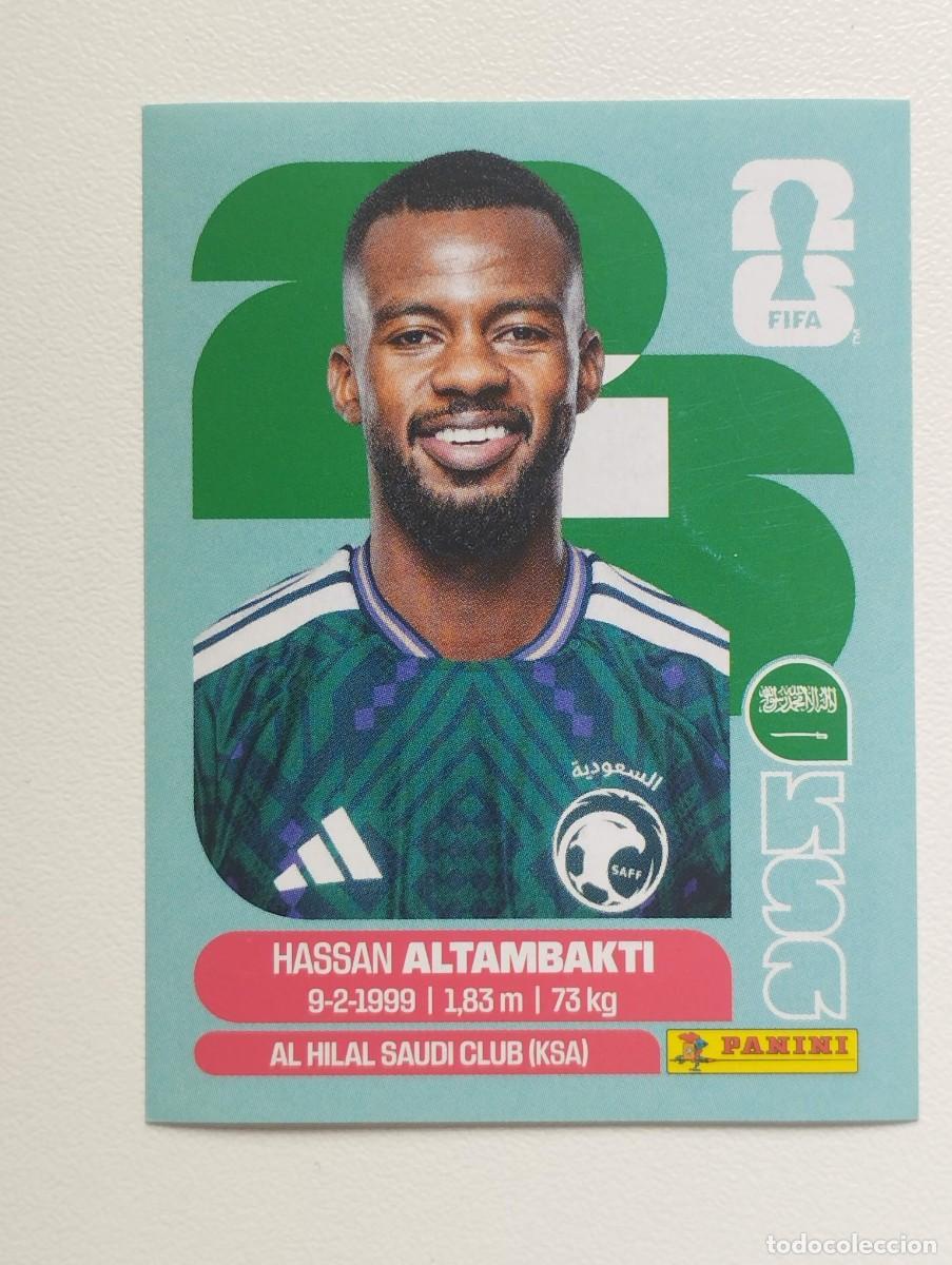 Cromos de f&uacute;tbol: CROMO STICKER WORLD CUP 2026 MUNDIAL 26 ARABIA SAUDI KSA8 KSA 8 HASSAN ALTAMBAKTI