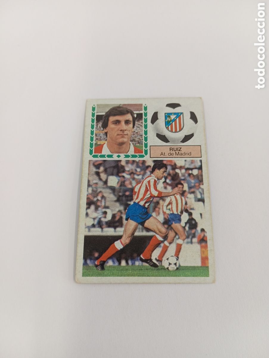 Fu&szlig;ball-Sticker: RUIZ Atl&eacute;tico de Madrid Liga Este 1983 1984 NUEVO 83 84 SIN PEGAR