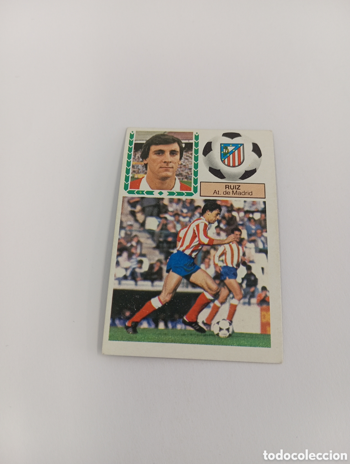 Fu&szlig;ball-Sticker: RUIZ Atl&eacute;tico de Madrid Liga Este 1983 1984 NUEVO 83 84 SIN PEGAR
