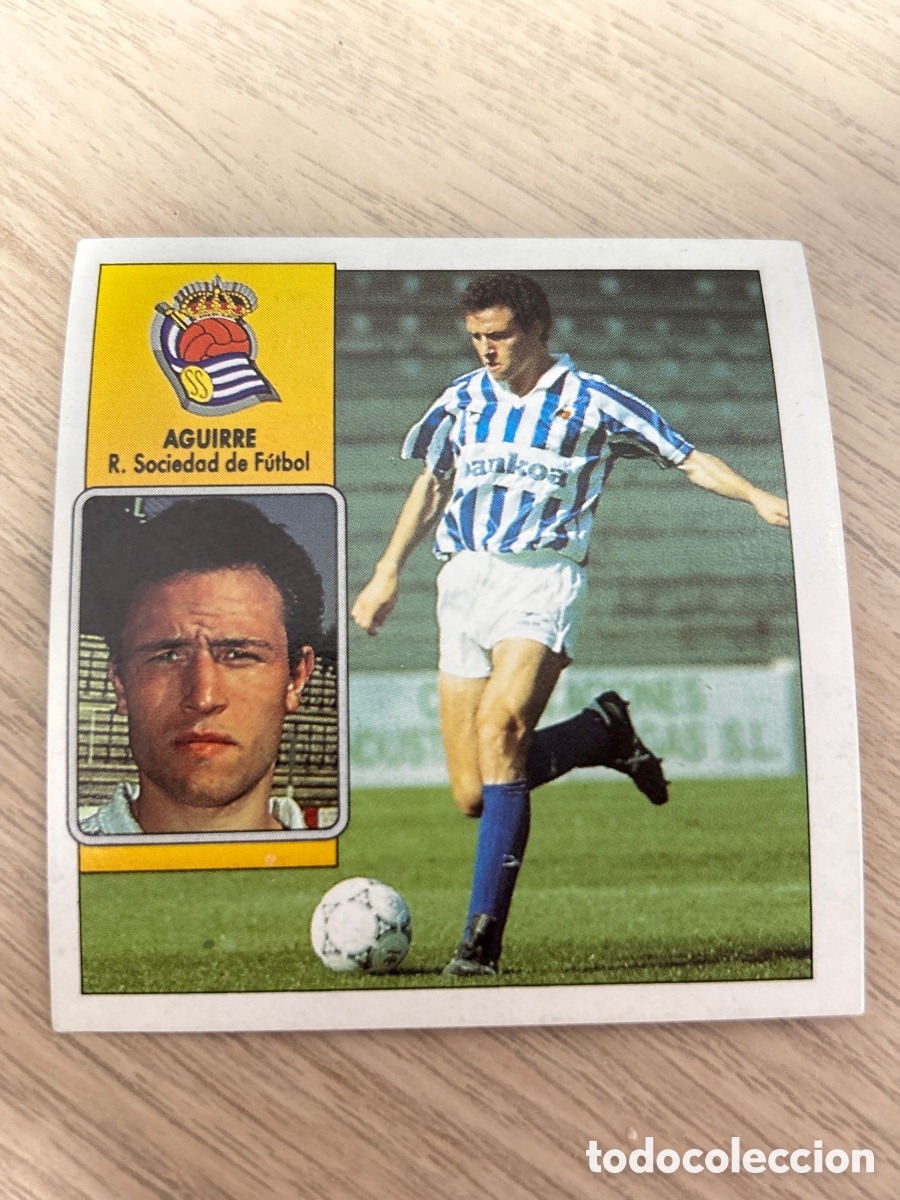 Cromos de Futebol: AGUIRRE REAL SOCIEDAD LIGA ESTE 1992 1993 92 93 NUNCA PEGADO SIN PEGAR