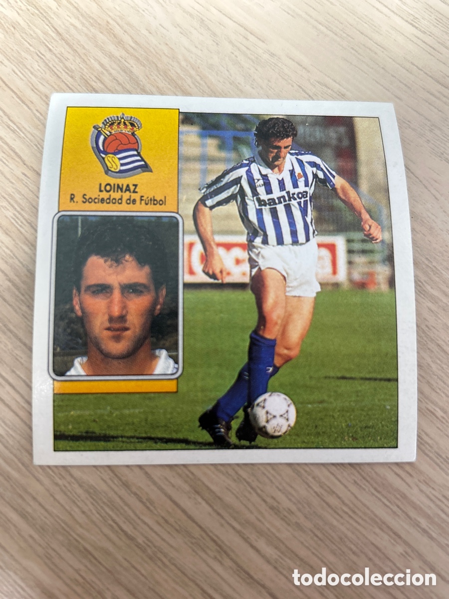 Cromos de Futebol: LOINAZ REAL SOCIEDAD LIGA ESTE 1992 1993 92 93 NUNCA PEGADO SIN PEGAR