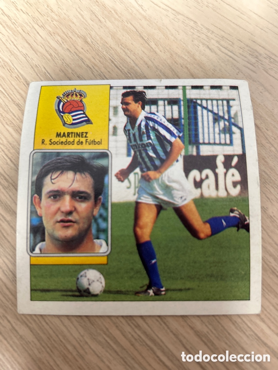 Cromos de Futebol: MARTINEZ REAL SOCIEDAD LIGA ESTE 1992 1993 92 93 NUNCA PEGADO SIN PEGAR