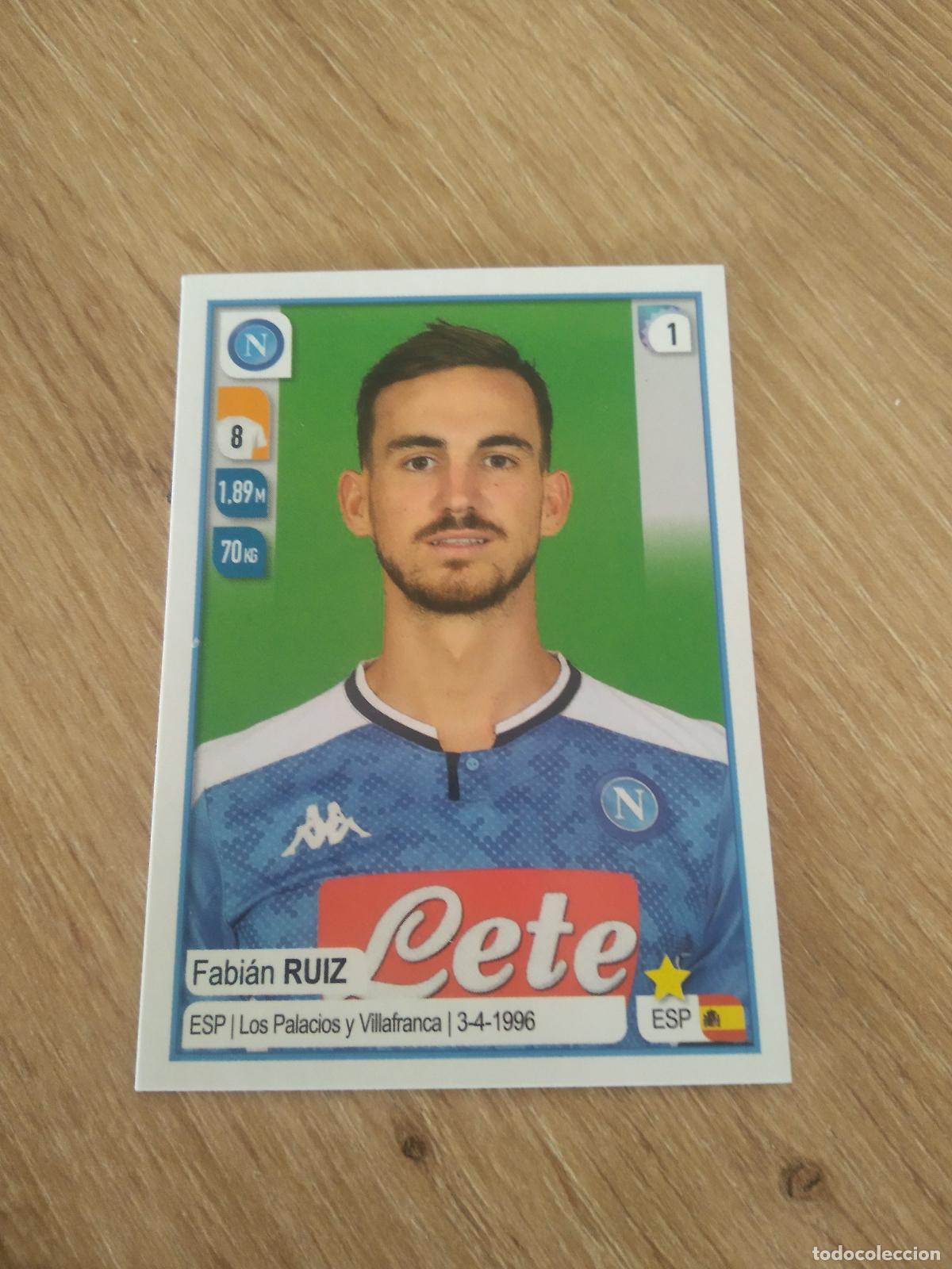 Cromos de f&uacute;tbol: 367 FABIAN RUIZ NAPOLES NAPOLI CROMO FUTBOL PANINI LIGA ITALIA 19-20 CALCIATORI 2019-2020