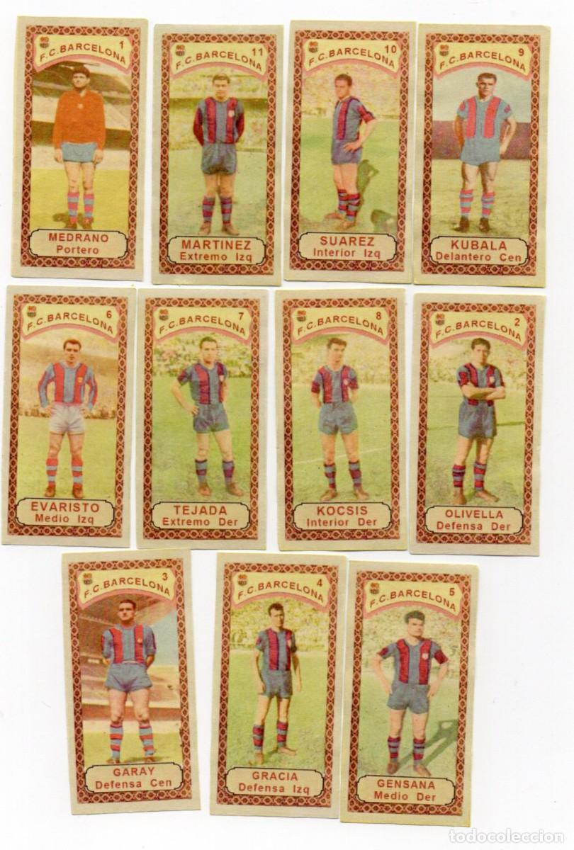 Cromos de f&uacute;tbol: BARCELONA 1960. DE CHOCOLATES LA PROVEDORA.
