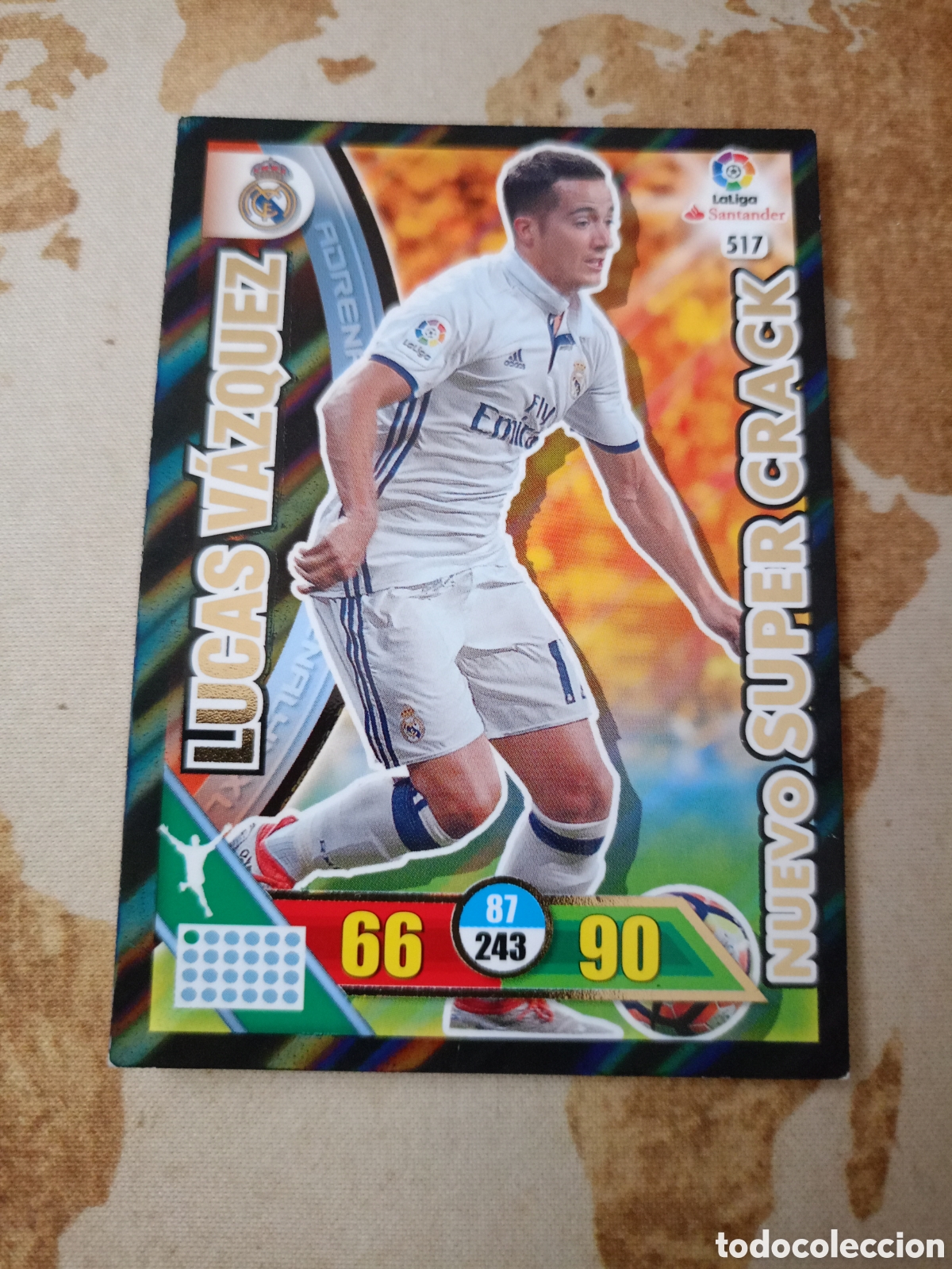 Cromos de Futebol: # S&uacute;per Crack 517 LUCAS V&Aacute;ZQUEZ Adrenalyn 2016-17