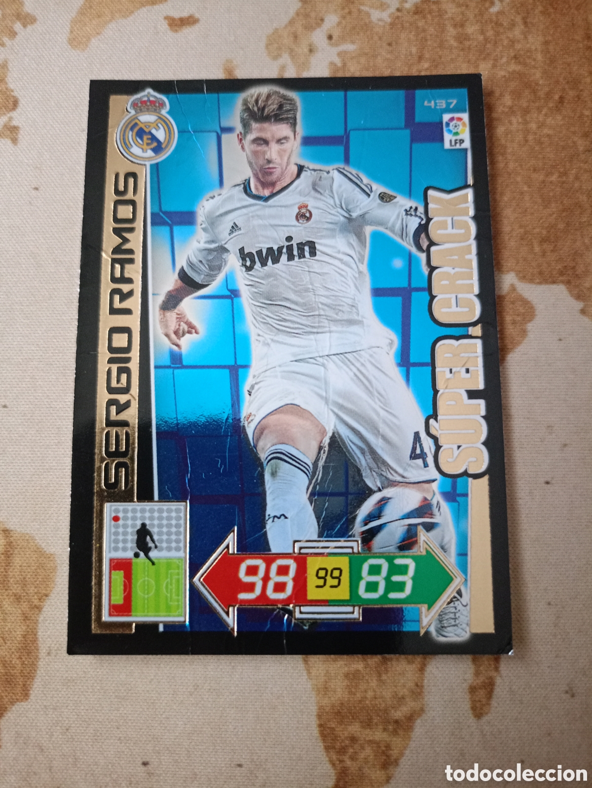 Cartes &agrave; collectionner de Football: # S&uacute;per Crack 437 SERGIO RAMOS Adrenalyn 2012-13
