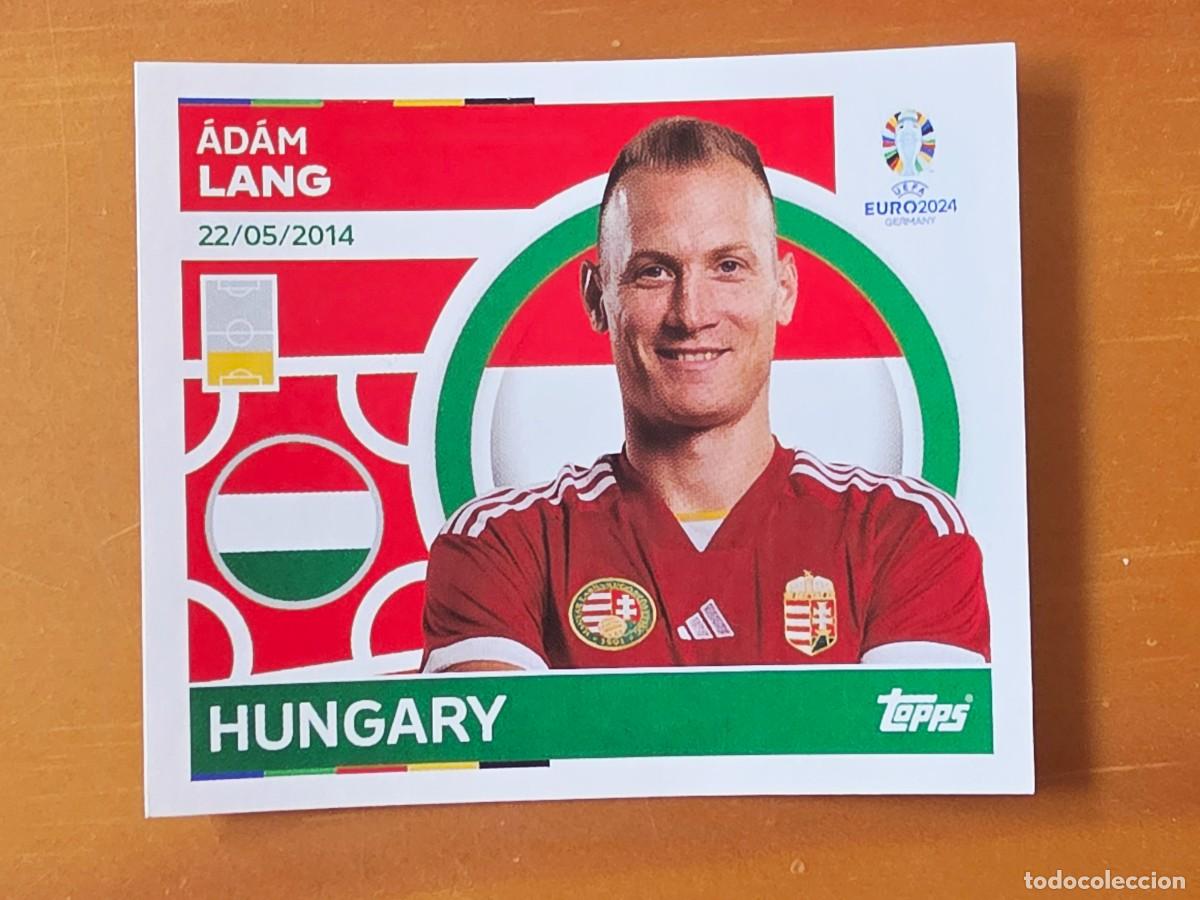 Cartes &agrave; collectionner de Football: HUN 5 &Aacute;d&aacute;m Lang, Hungr&iacute;a, Topps UEFA Euro 2024, Eurocopa Germany 24 sticker
