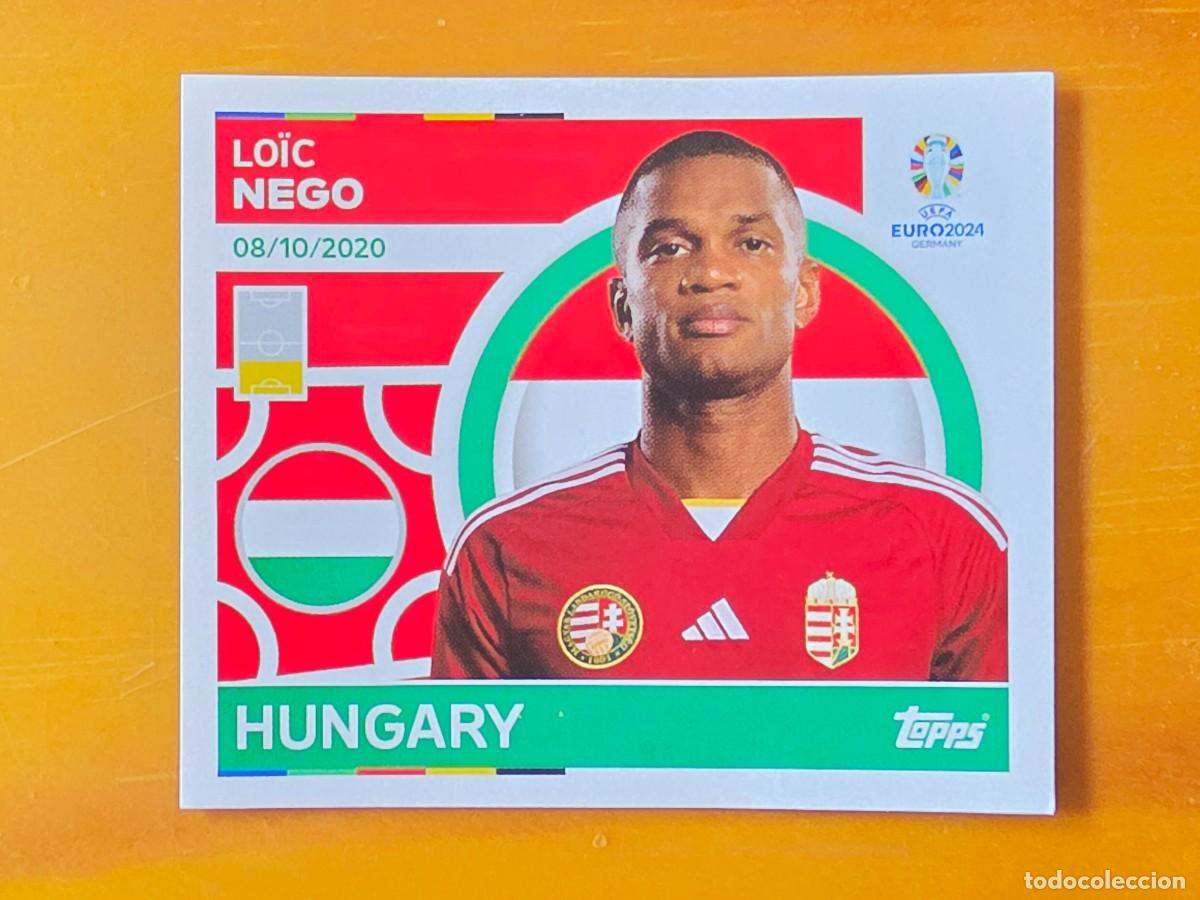 Cartes &agrave; collectionner de Football: HUN 10 Lo&iuml;c Nego, Hungr&iacute;a, Topps UEFA Euro 2024, Eurocopa Germany 24 sticker