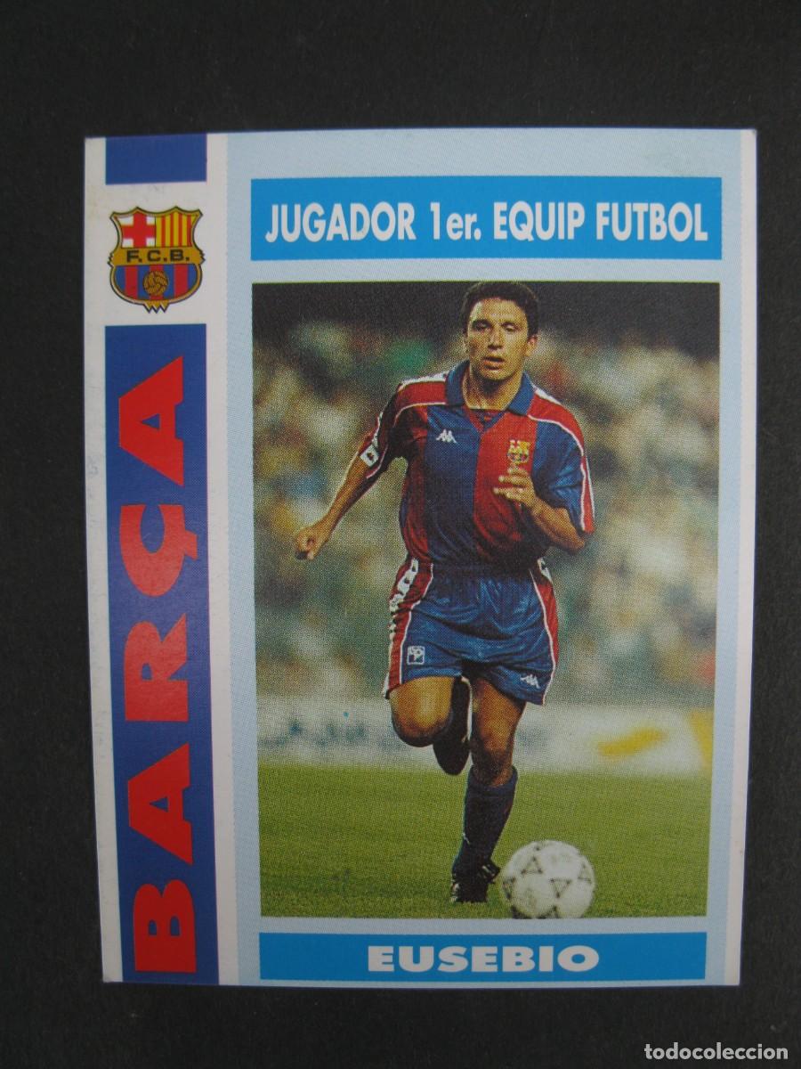Cromos de f&uacute;tbol: EUSEBIO - JUGADOR DEL PRIMER EQUIPO DE F&Uacute;TBOL - CARD N&ordm; 61 - COL.LECCI&Oacute; BAR&Ccedil;A - TEMPORADA 92-93.