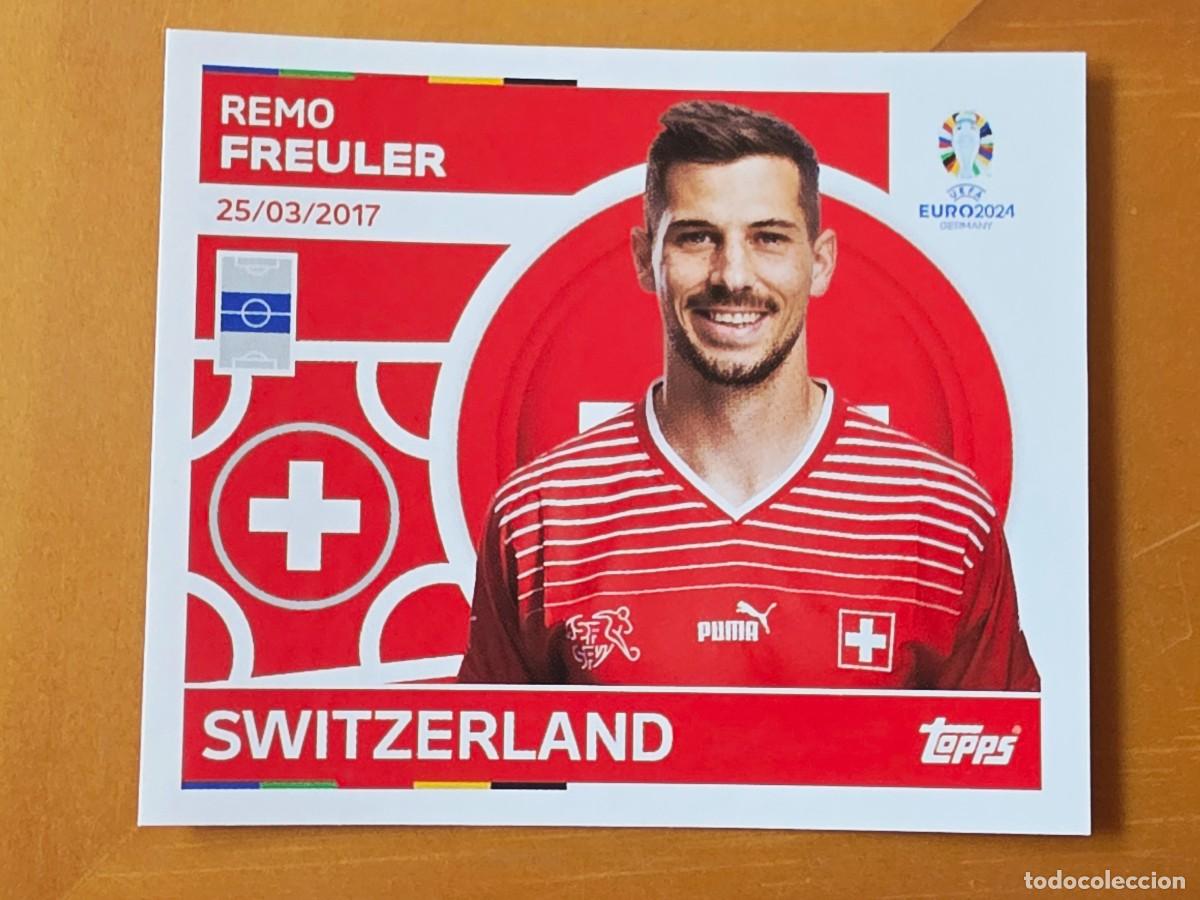 Cromos de f&uacute;tbol: SUI 13 Remo Freuler, Suiza, Topps UEFA Euro 2024, Eurocopa Germany 24 sticker