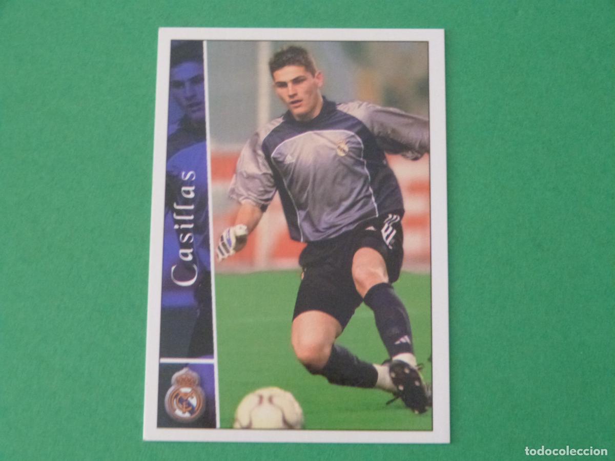 Cromos de f&uacute;tbol: TRADING CARD FUTBOL CASILLAS REAL MADRID C.F. N&ordm; 58 FICHAS LIGA MUNDICROMO 2002-2003/02-03