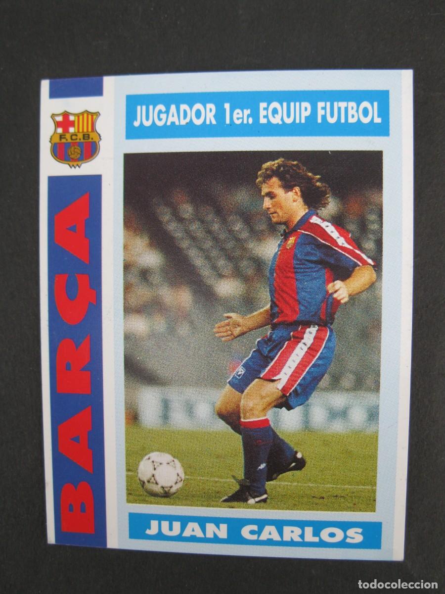 Cromos de f&uacute;tbol: JUAN CARLOS - JUGADOR DEL PRIMER EQUIPO DE F&Uacute;TBOL - CARD N&ordm; 55 - COL.LECCI&Oacute; BAR&Ccedil;A - TEMPORADA 92-93.