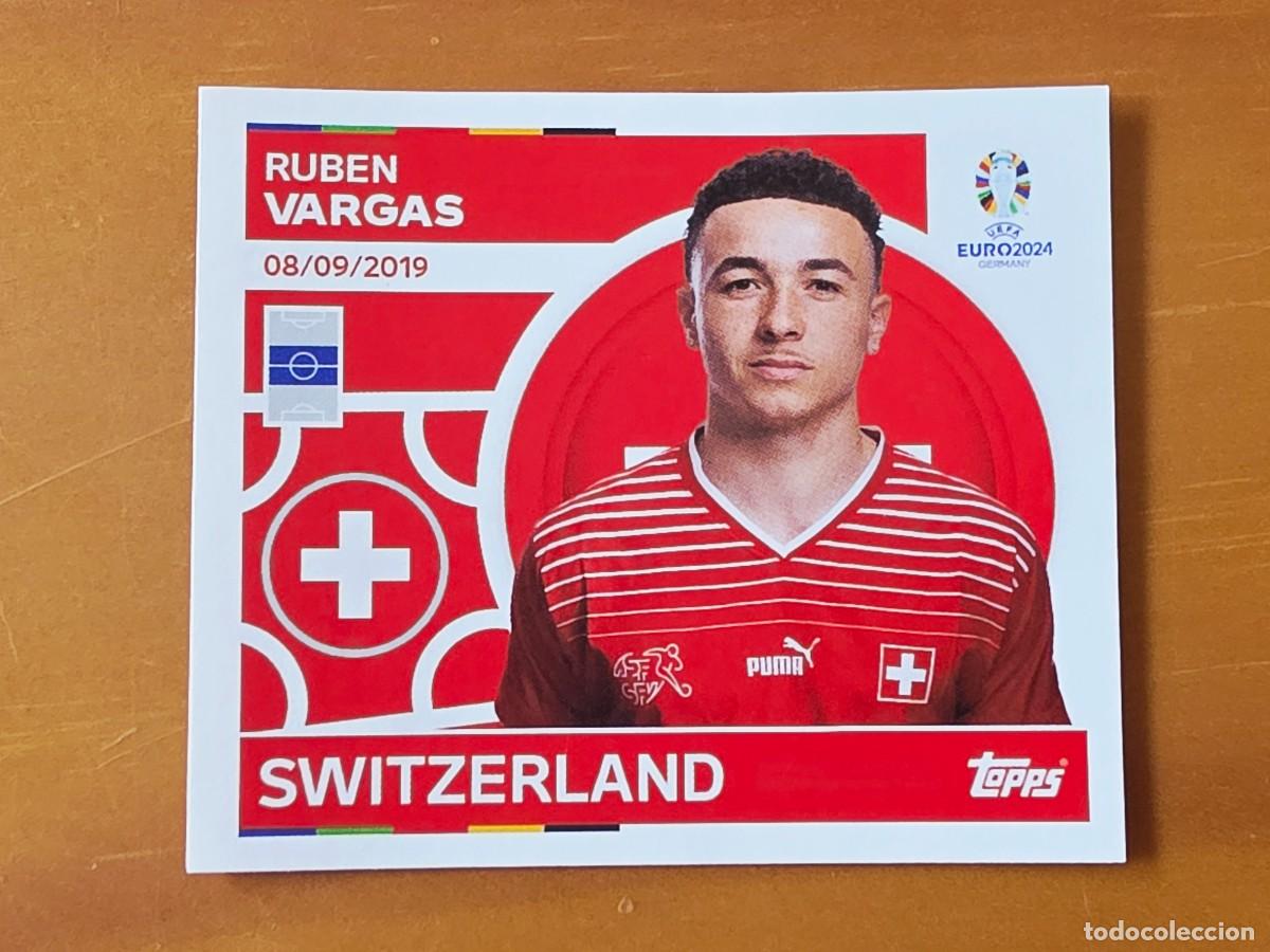 Cromos de Futebol: SUI 18 Rub&eacute;n Vargas, Suiza, Topps UEFA Euro 2024, Eurocopa Germany 24 sticker