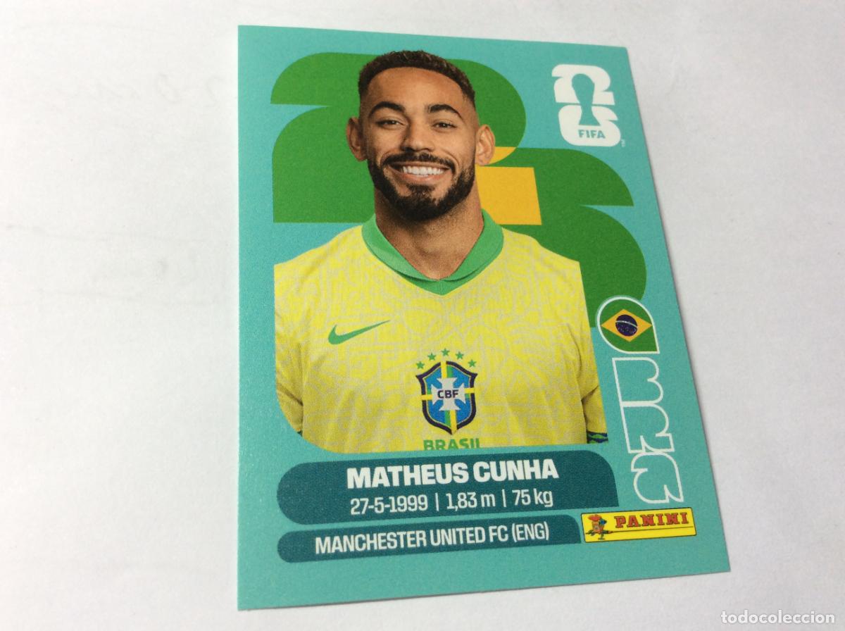Cromos de f&uacute;tbol: BRA17 BRA 17 Matheus Cunha Brasil Cromo Sticker FIFA World Cup 2026 26 Panini
