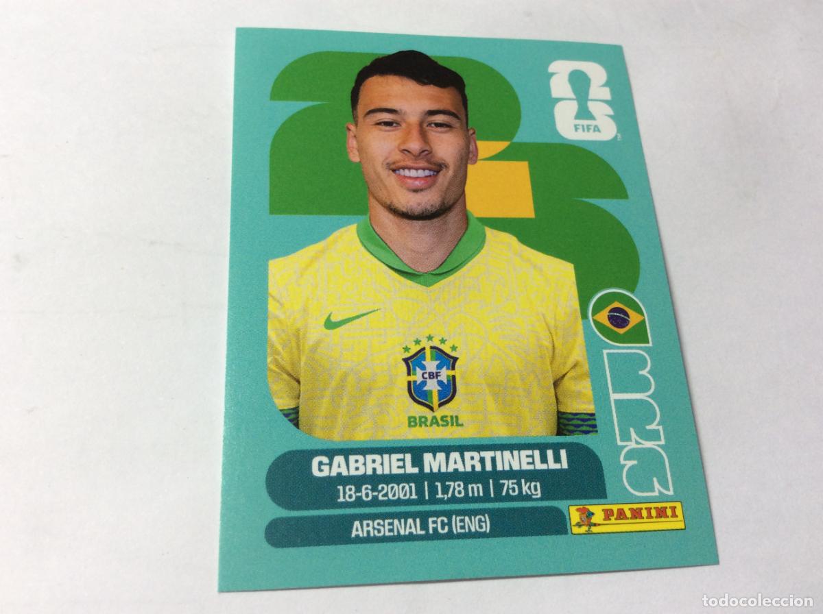 Cromos de f&uacute;tbol: BRA18 BRA 18 Gabriel Martinelli Brasil Cromo Sticker FIFA World Cup 2026 26 Panini