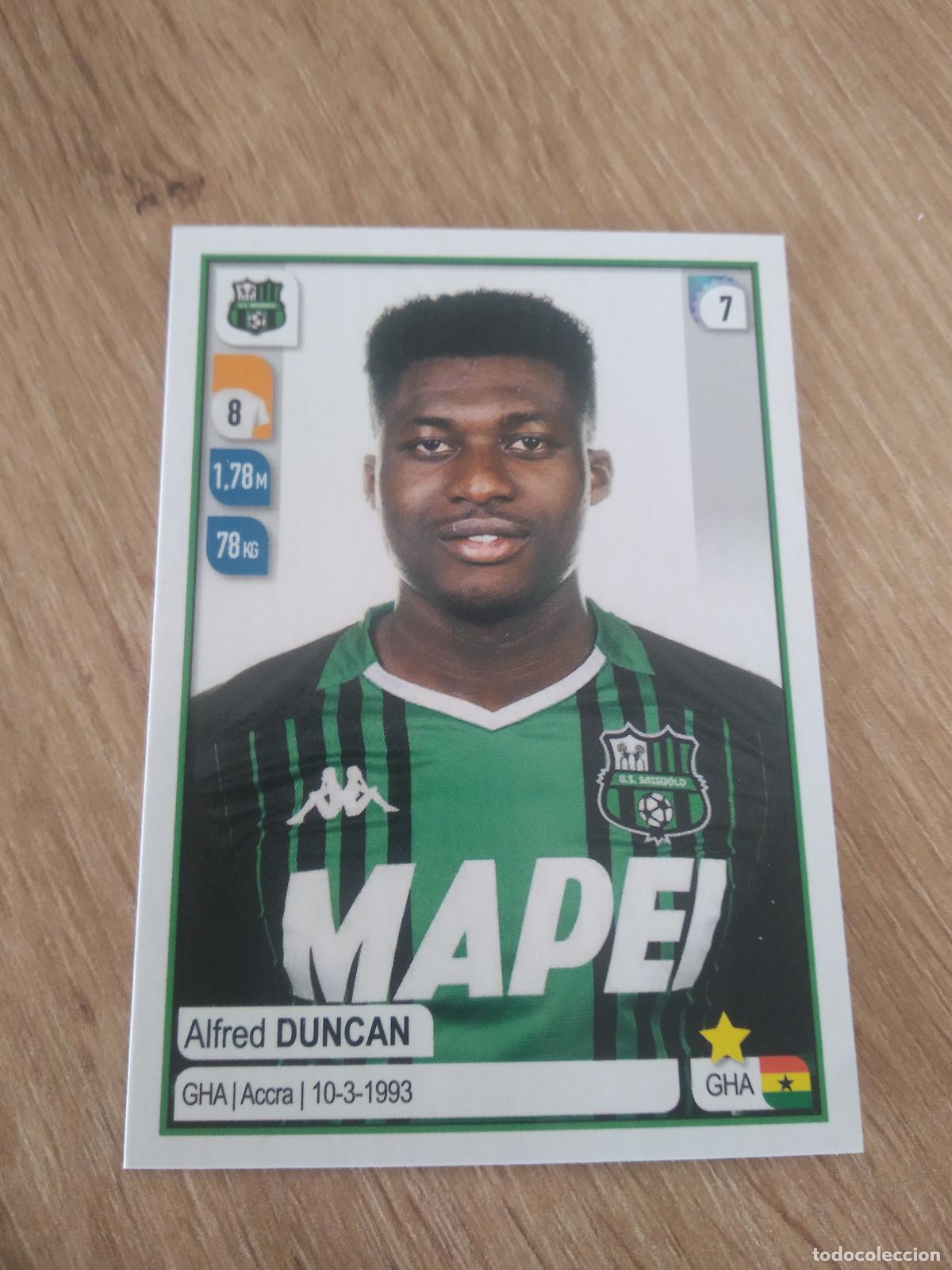 Cromos de f&uacute;tbol: 485 ALFRED DUNCAN SASSUOLO CROMO FUTBOL PANINI LIGA ITALIA 19-20 CALCIATORI 2019-2020