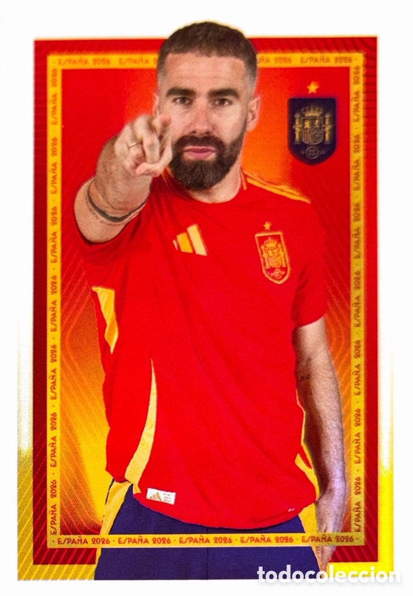 Figurine di Calcio: 15 Dani Carvajal - Colecci&oacute;n Oficial de Cromos de la Selecci&oacute;n Espa&ntilde;ola 2026 (CARREFOUR - PANINI)