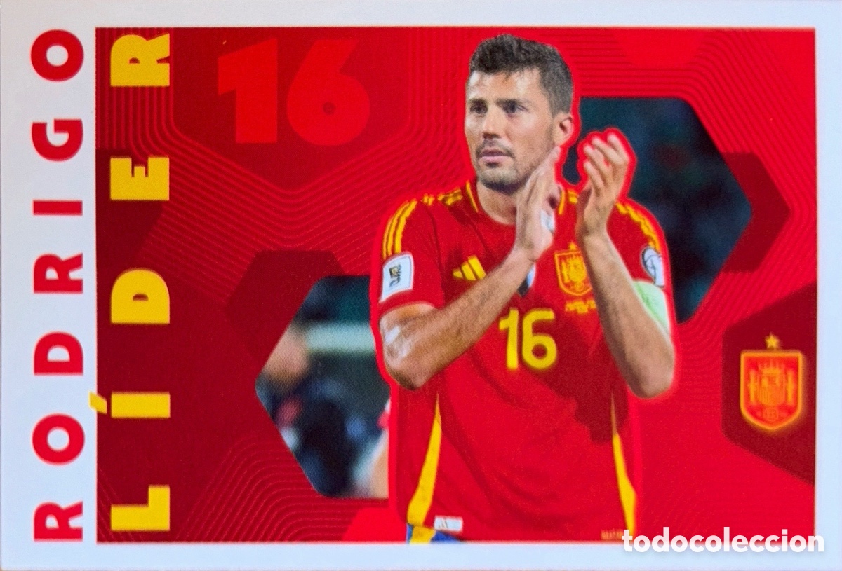 Figurine di Calcio: 68 Rodrigo (LIDER) -Colecci&oacute;n Oficial de Cromos de la Selecci&oacute;n Espa&ntilde;ola 2026 (CARREFOUR PANINI