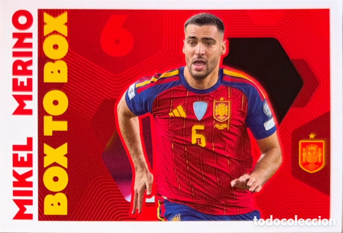 Figurine di Calcio: 70 Mikel Merino -Colecci&oacute;n Oficial de Cromos de la Selecci&oacute;n Espa&ntilde;ola 2026 (CARREFOUR PANINI