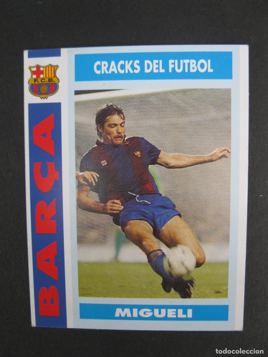 Cromos de f&uacute;tbol: MIGUELI - CRACKS DEL FUTBOL - CARD N&ordm; 38 - COL.LECCI&Oacute; BAR&Ccedil;A - TEMPORADA 92-93.