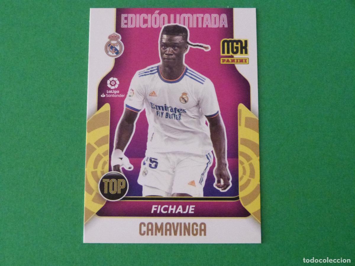 Cromos de f&uacute;tbol: TRADING CARD FUTBOL CAMAVINGA REAL MADRID CF EDICION LIMITADA LIGA MEGACRACKS 2021-2022/21-22 PANINI
