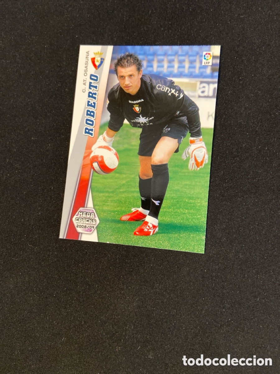 Fu&szlig;ball-Sticker: ROBERTO 436 NUEVO FICHAJE (OSASUNA) PANINI MEGACRACKS 2008-2009 08 09 CROMO CARTA M-5