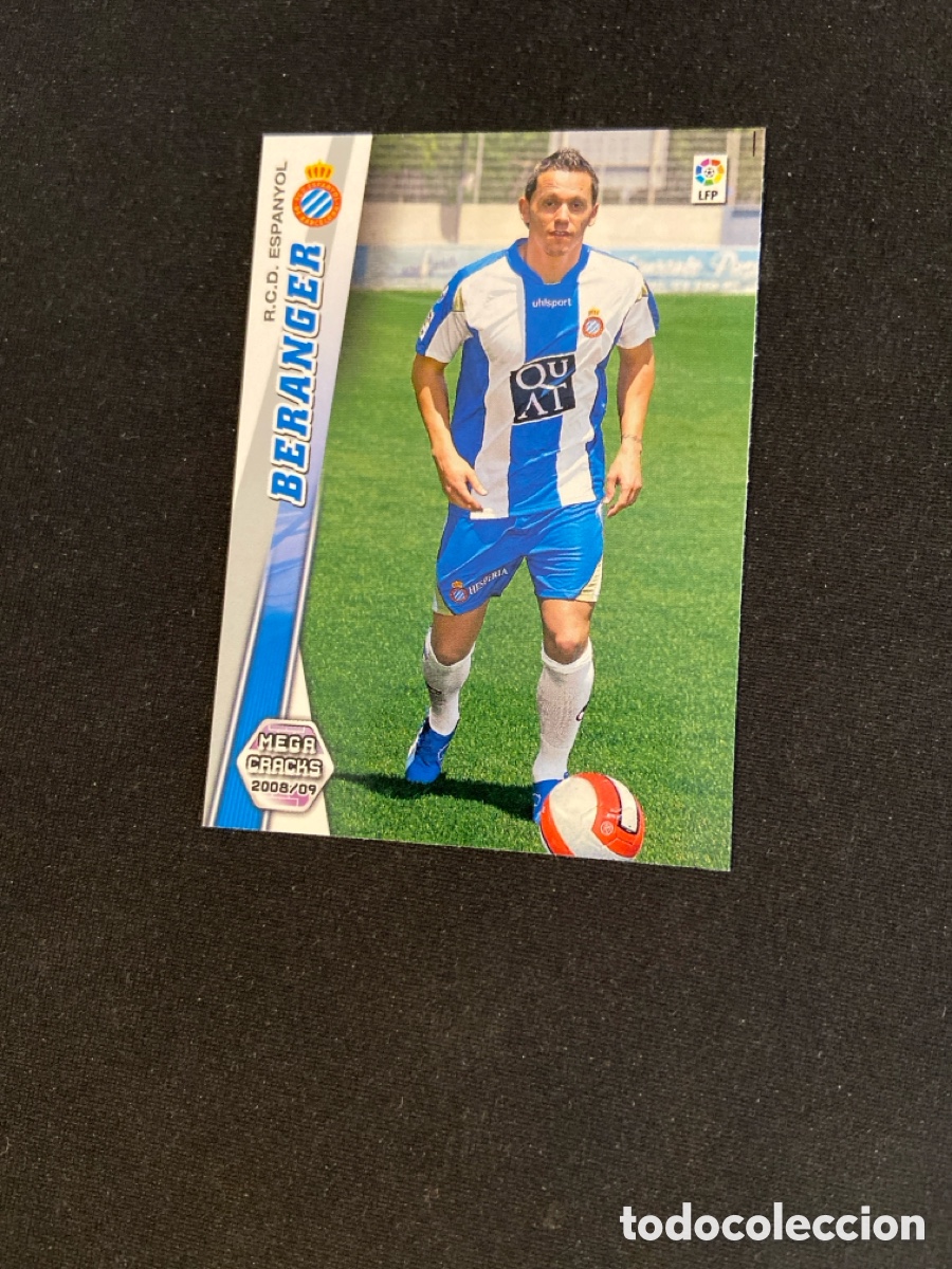 Cromos de Futebol: BERANGER 441 FICHAJE (ESPANYOL) PANINI MEGACRACKS 2008-2009 08 09 CROMO CARTA M-5