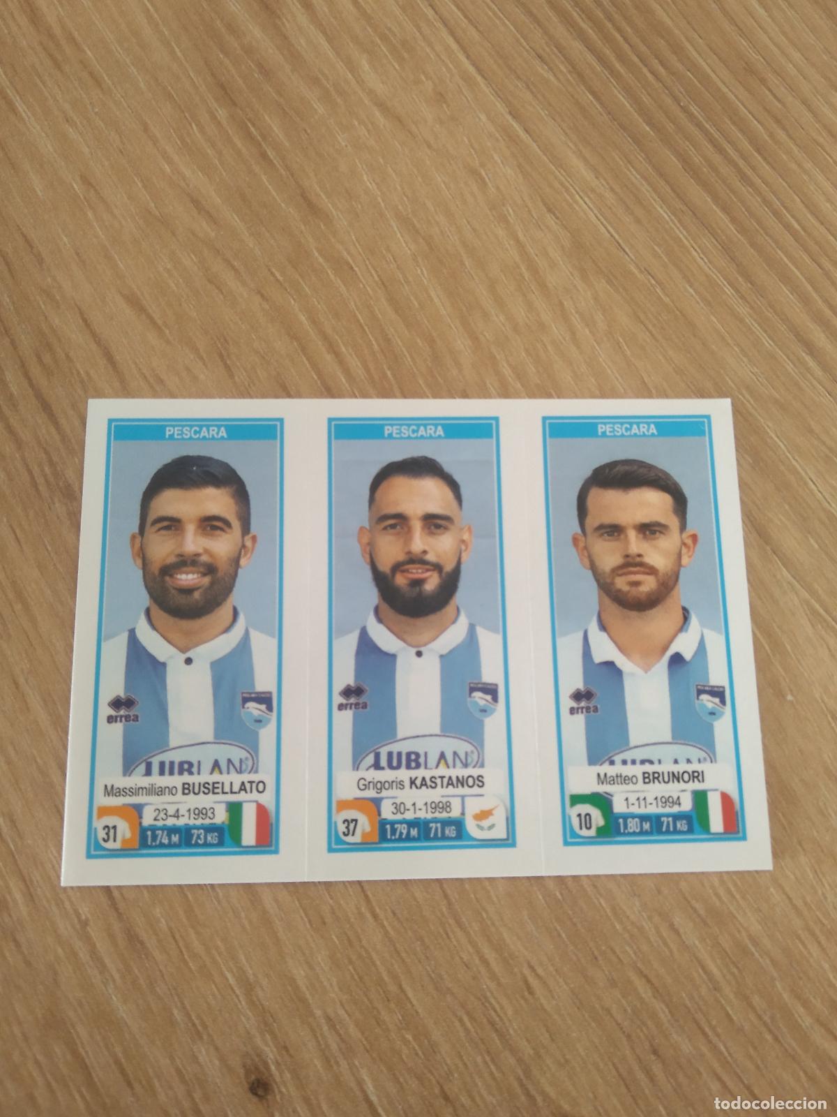 Cromos de f&uacute;tbol: 693 BUSELLATO KASTANOS BRUNORI PESCARA CROMO FUTBOL PANINI LIGA ITALIA 19-20 CALCIATORI 2019-2020