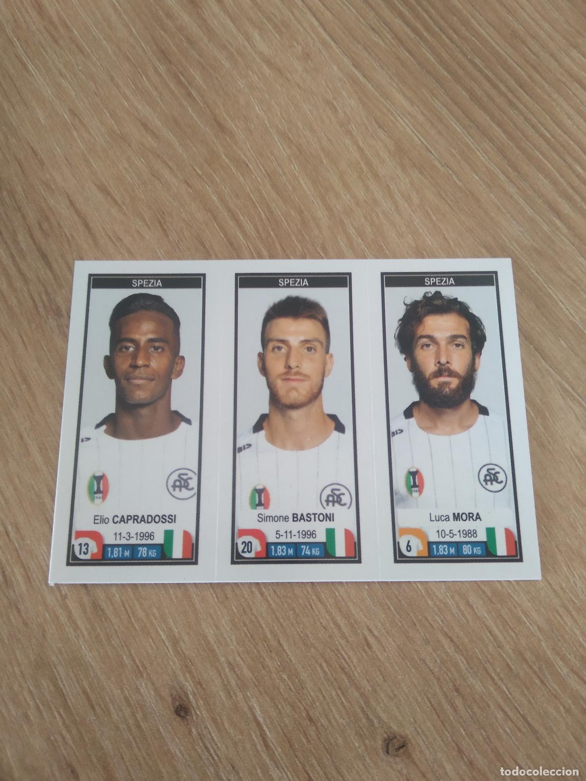 Cromos de f&uacute;tbol: 721 CAPRADOSSI BASTONI LUCA MORA SPEZIA CROMO FUTBOL PANINI LIGA ITALIA 19-20 CALCIATORI 2019-2020