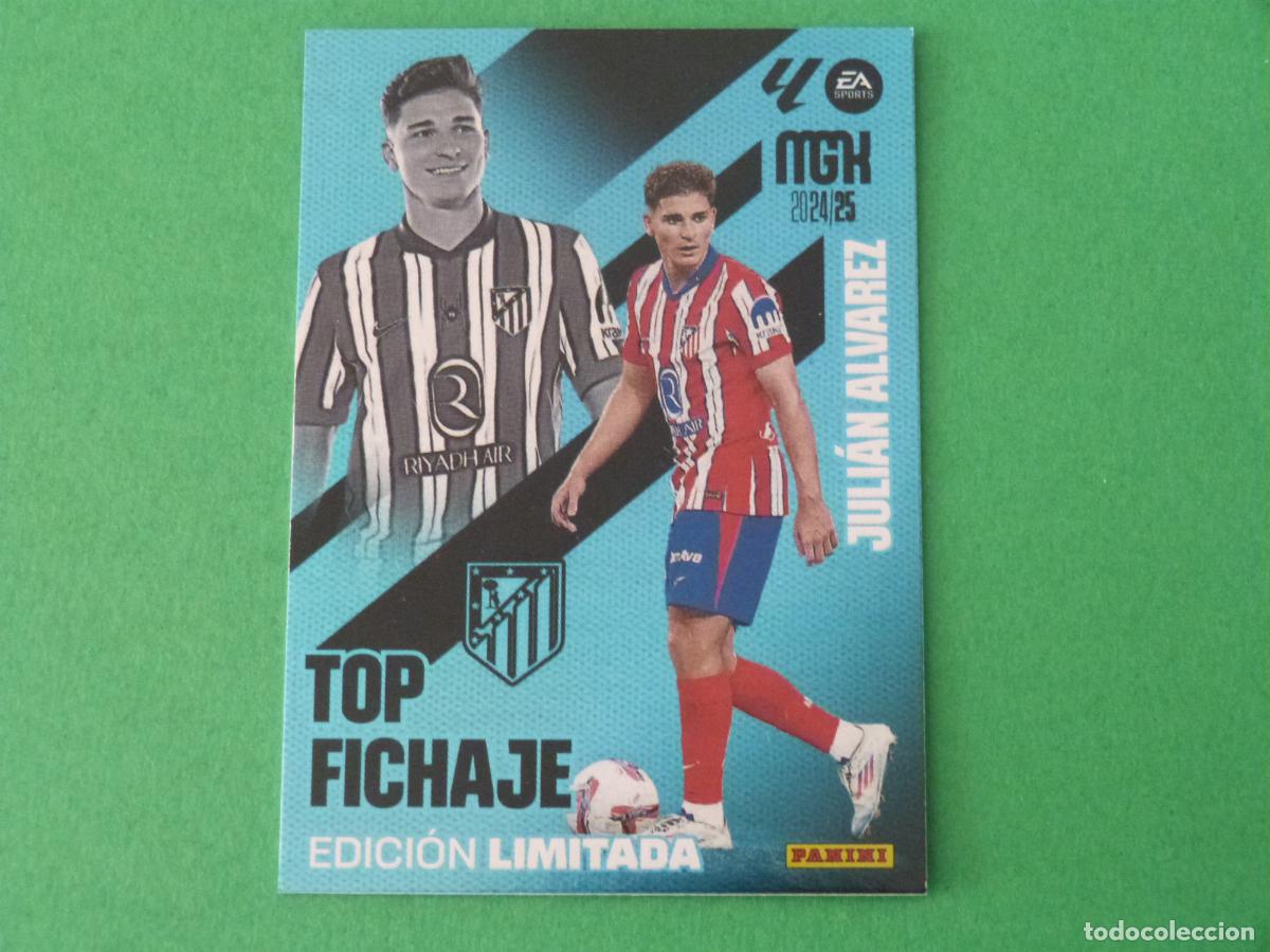 Cromos de f&uacute;tbol: TRADING CARD FUTBOL JULIAN ALVAREZ ATLETICO DE MADRID ED. LIMITADA LIGA MEGACRACKS 2024-2025/24-25