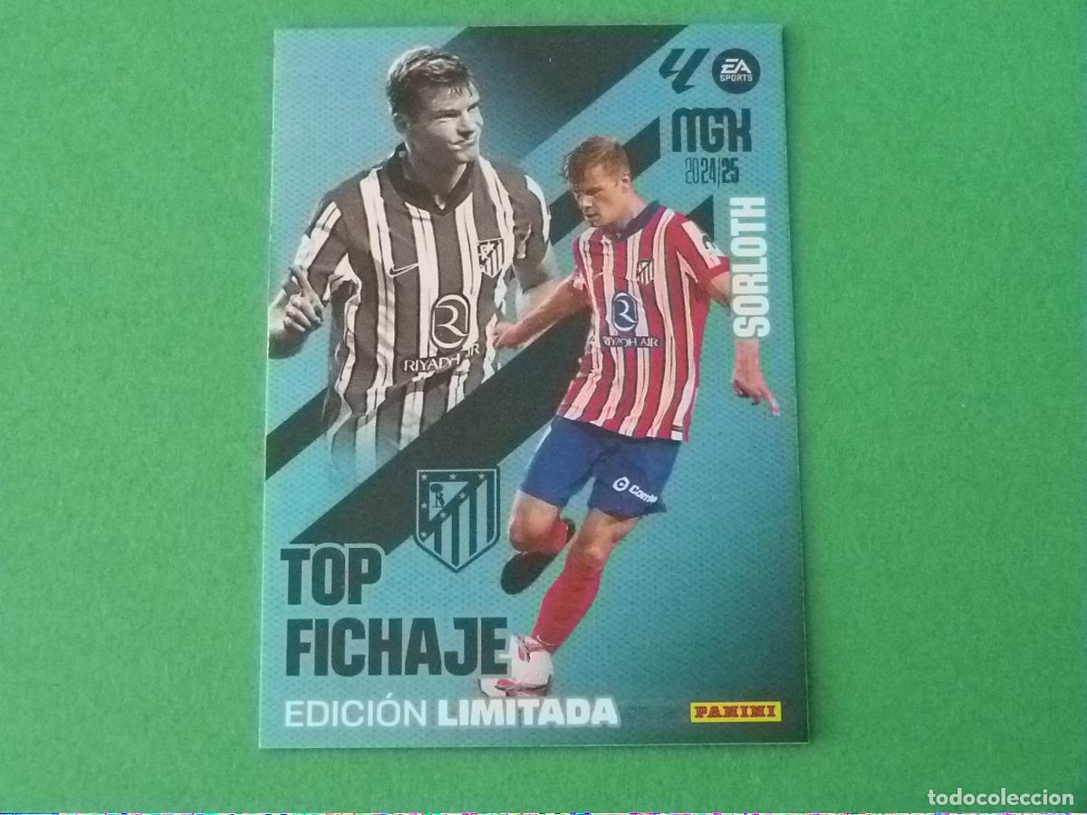 Cartes &agrave; collectionner de Football: TRADING CARD FUTBOL SORLOTH ATLETICO DE MADRID ED. LIMITADA LIGA MEGACRACKS 2024-2025/24-25