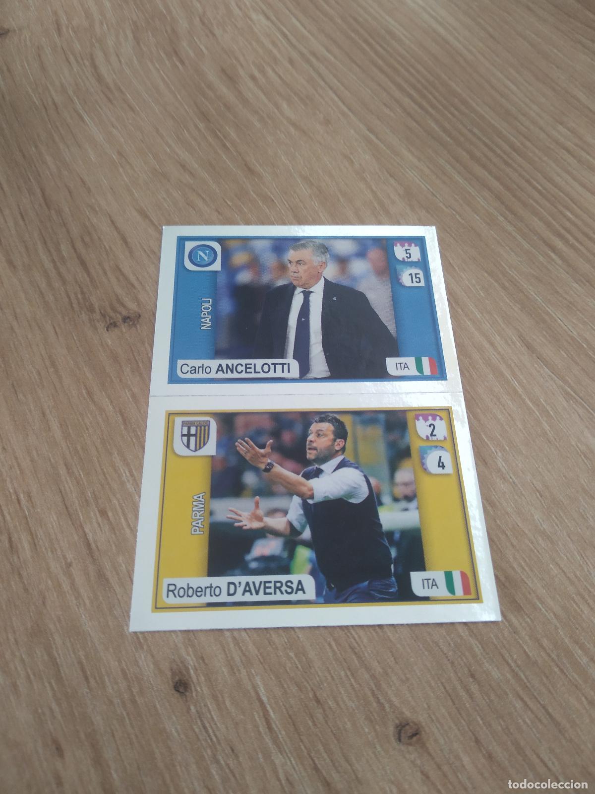 Cartes &agrave; collectionner de Football: 753 ANCELOTTI NAPOLES ROBERTO D'AVERSA CROMO FUTBOL PANINI LIGA ITALIA 19-20 CALCIATORI 2019-2020