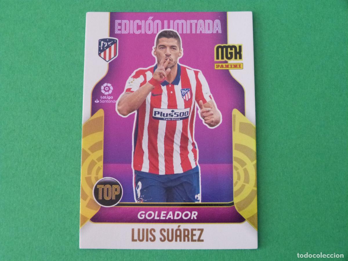 Cromos de f&uacute;tbol: TRADING CARD FUTBOL LUIS SUAREZ ATLETICO DE MADRID ED. LIMITADA LIGA MEGACRACKS 2021-2022/21-22