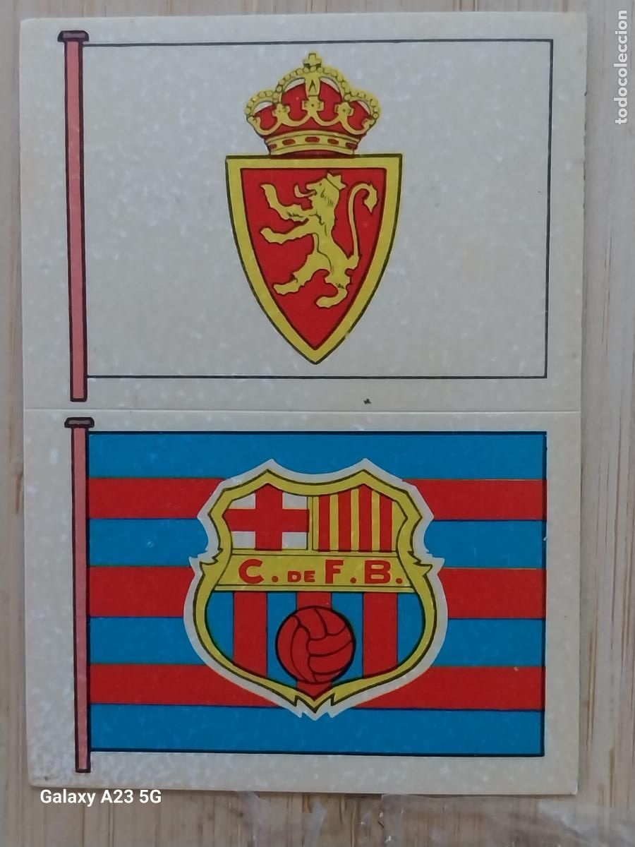 Cromos de f&uacute;tbol: ZARAGOZA - BARCELONA ESCUDO ******* CROMO 202- 52 ED MAGA A&Ntilde;O 1975 LIGA 75 76 SIN PEGAR NUNCA