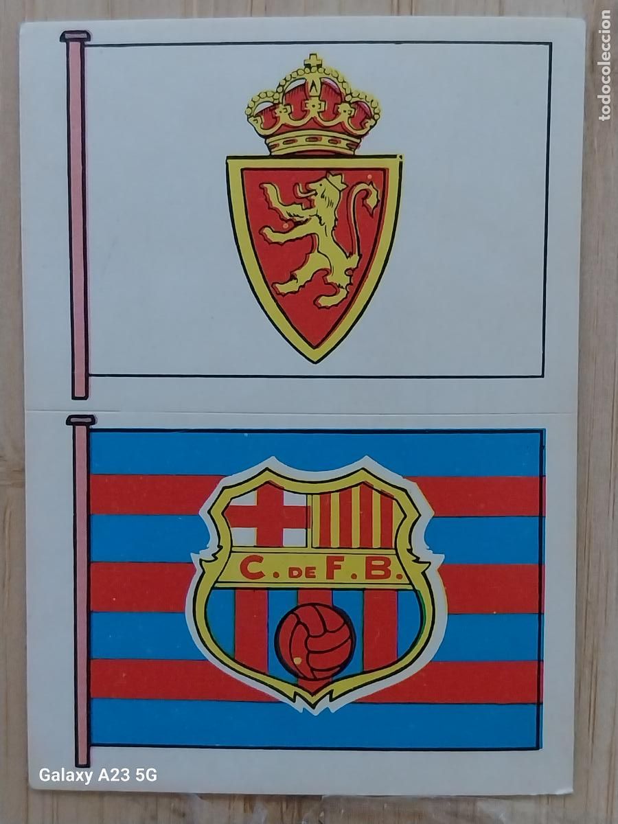 Cromos de f&uacute;tbol: ZARAGOZA - BARCELONA ESCUDO ****** CROMO 202- 52 ED MAGA A&Ntilde;O 1975 LIGA 75 76 SIN PEGAR NUNCA