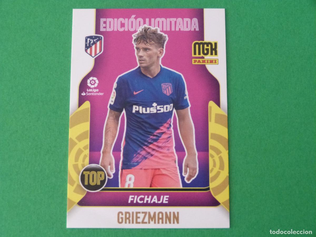 Cromos de f&uacute;tbol: TRADING CARD FUTBOL GRIEZMANN ATLETICO DE MADRID ED. LIMITADA LIGA MEGACRACKS 2021-2022/21-22