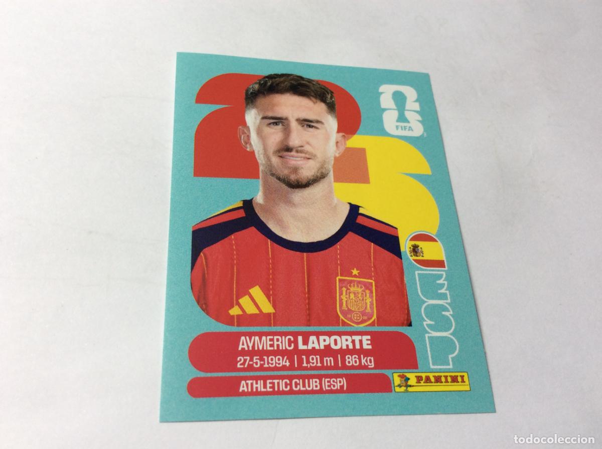 Cromos de f&uacute;tbol: ESP4 ESP 14 Aymeric Laporte Espa&ntilde;a Cromo Sticker FIFA World Cup 2026 26 Panini