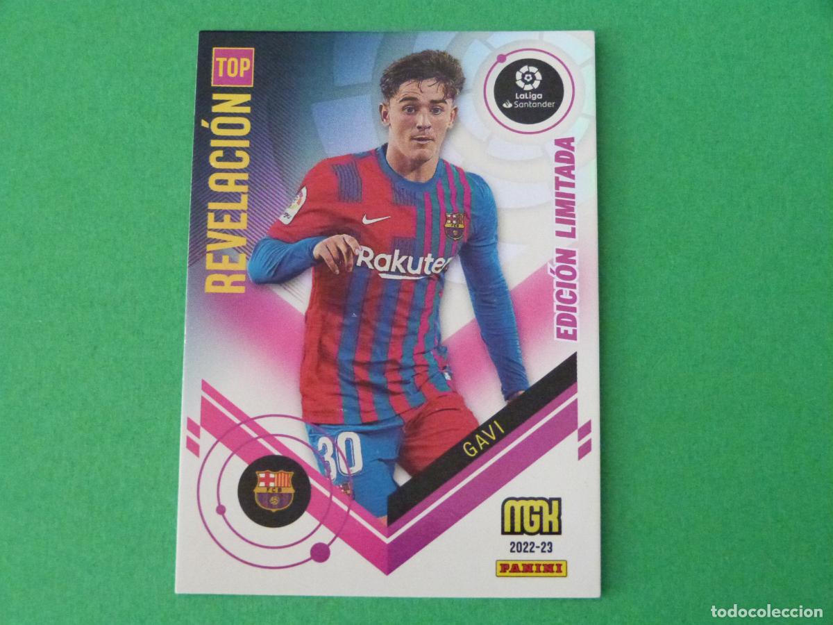 Cromos de f&uacute;tbol: TRADING CARD FUTBOL GAVI F.C. BARCELONA EDICION LIMITADA LIGA MEGACRACKS 2022-2023/22-23 PANINI