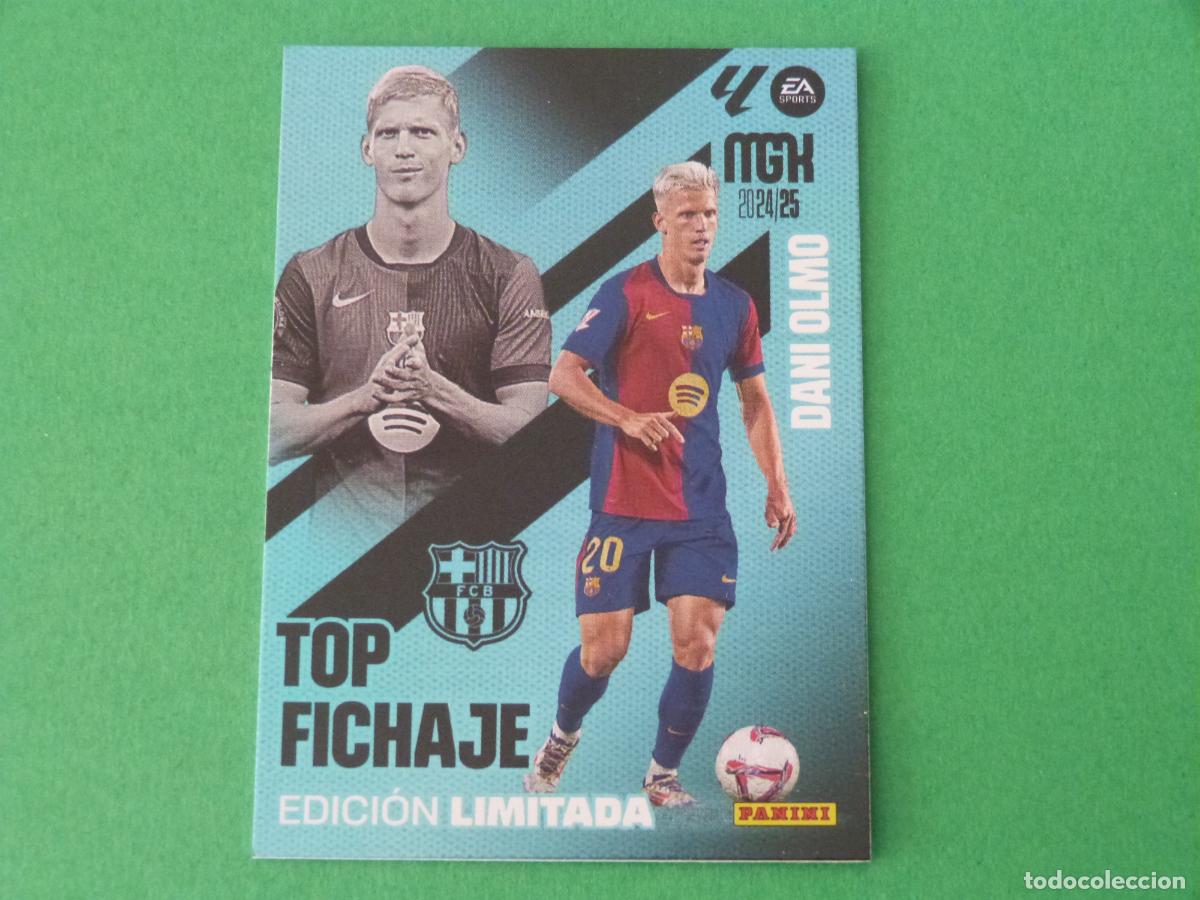 Cromos de f&uacute;tbol: TRADING CARD FUTBOL DANI OLMO F.C. BARCELONA EDICION LIMITADA LIGA MEGACRACKS 2024-2025/24-25 PANINI
