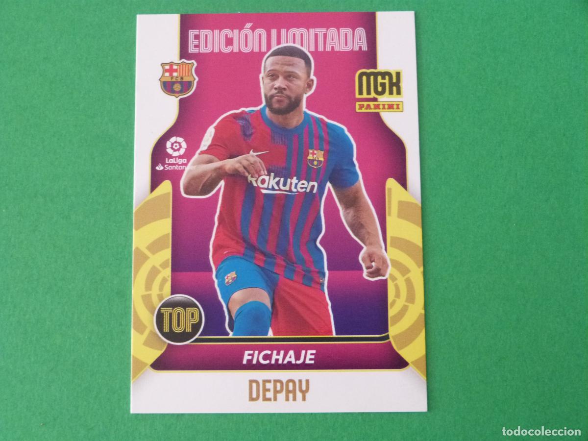 Cromos de f&uacute;tbol: TRADING CARD FUTBOL DEPAY F.C. BARCELONA EDICION LIMITADA LIGA MEGACRACKS 2021-2022/21-22 PANINI
