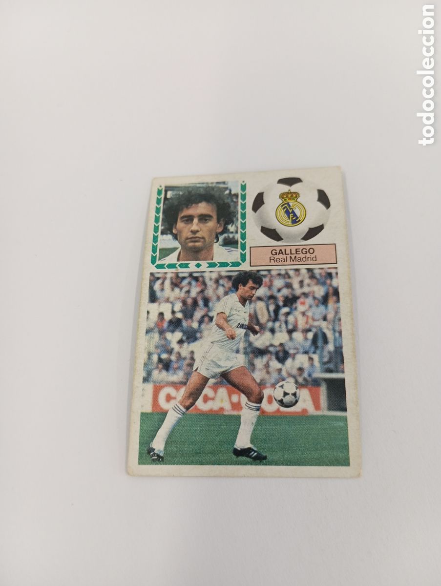 Cromos de f&uacute;tbol: GALLEGO Real Madrid Liga Este 1983 1984 NUEVO 83 84 SIN PEGAR