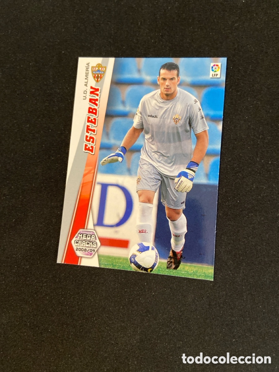 Fu&szlig;ball-Sticker: ESTEBAN 458 FICHAJE (ALMER&Iacute;A) PANINI MEGACRACKS 2008-2009 08 09 CROMO CARTA M-5