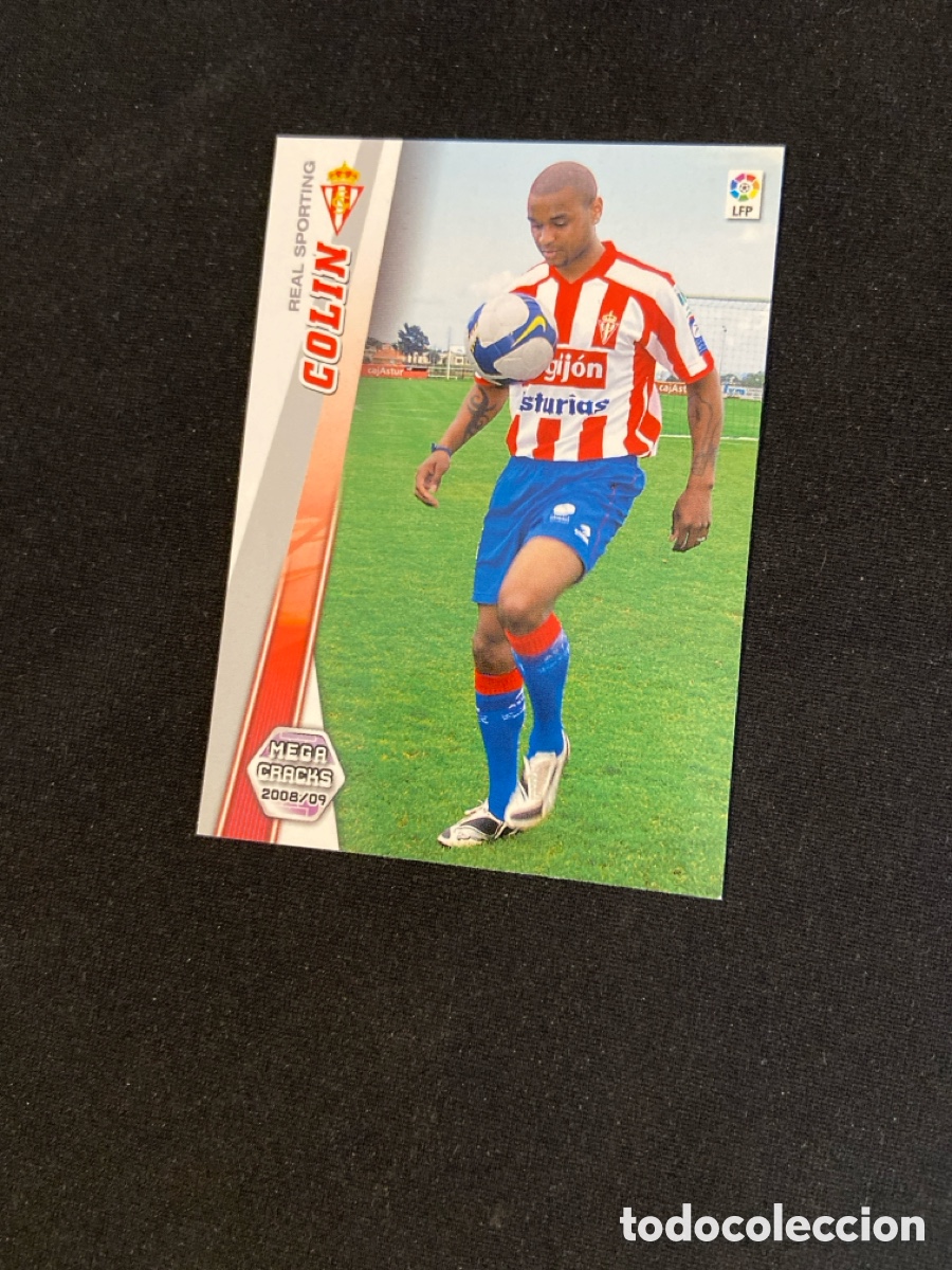 Figurine di Calcio: COLIN 468 NUEVO FICHAJE (SPORTING GIJ&Oacute;N) PANINI MEGACRACKS 2008-2009 08 09 CROMO CARTA M-5