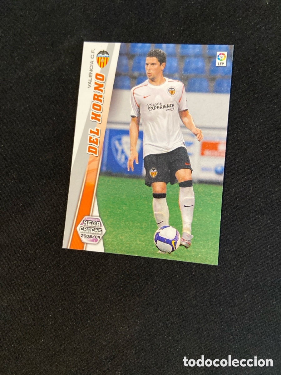 Figurine di Calcio: DEL HORNO 474 NUEVO FICHAJE (VALENCIA) PANINI MEGACRACKS 2008-2009 08 09 CROMO CARTA M-5