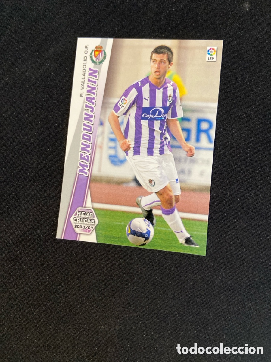 Figurine di Calcio: MEDUNJANIN 476 NUEVO FICHAJE (VALLADOLID) PANINI MEGACRACKS 2008-2009 08 09 CROMO CARTA M-5