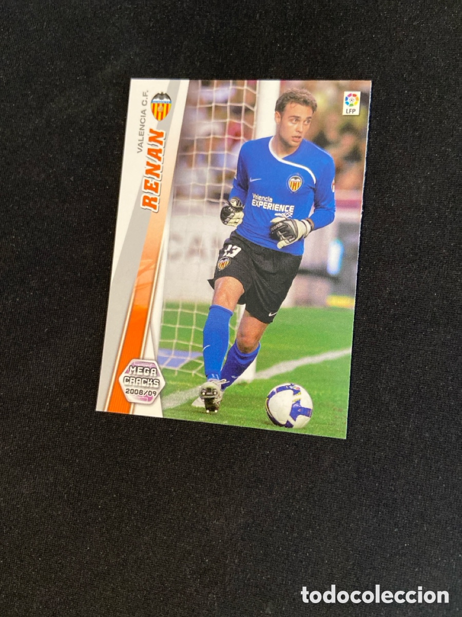 Figurine di Calcio: RENAN 477 NUEVO FICHAJE (VALENCIA) PANINI MEGACRACKS 2008-2009 08 09 CROMO CARTA M-5