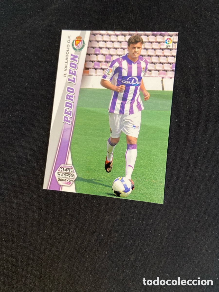 Cromos de f&uacute;tbol: PEDRO LEON 486 NUEVO FICHAJE (VALLADOLID) PANINI MEGACRACKS 2008-2009 08 09 CROMO CARTA M-5