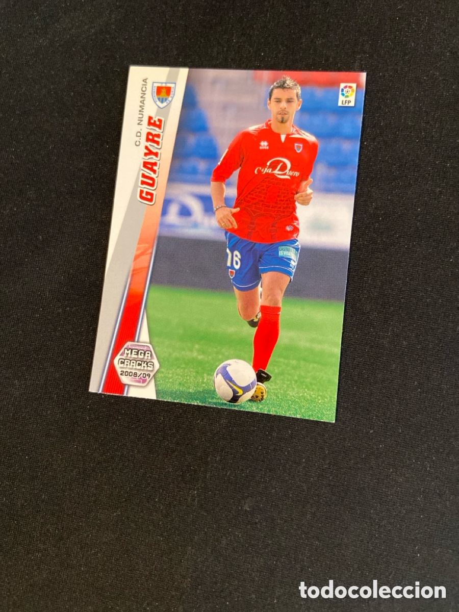 Figurine di Calcio: GUAYRE 487 NUEVO FICHAJE (NUMANCIA) PANINI MEGACRACKS 2008-2009 08 09 CROMO CARTA M-5