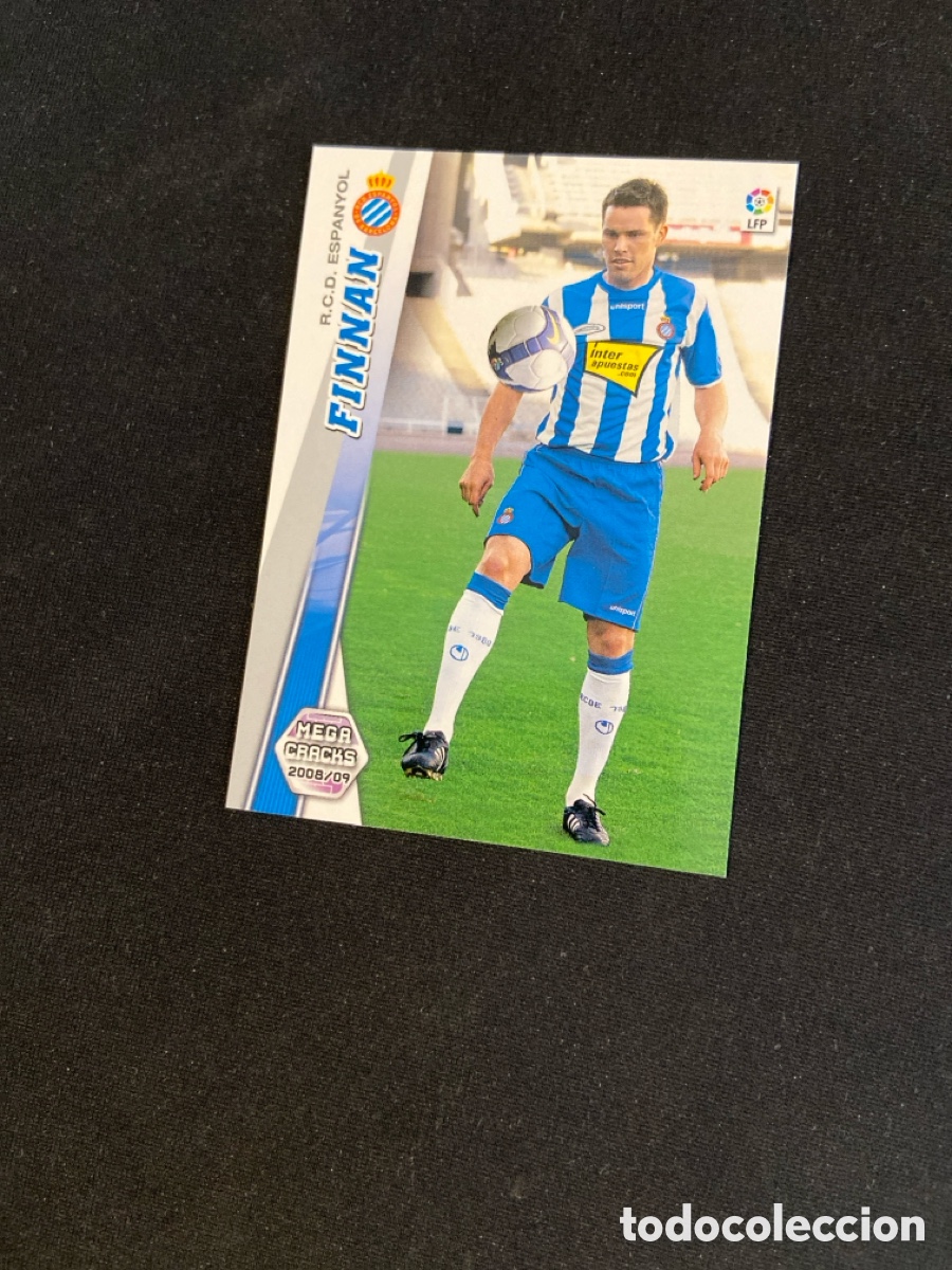 Football Stickers: FINNAN 491 NUEVO FICHAJE (ESPANYOL) PANINI MEGACRACKS 2008-2009 08 09 CROMO CARTA M-5