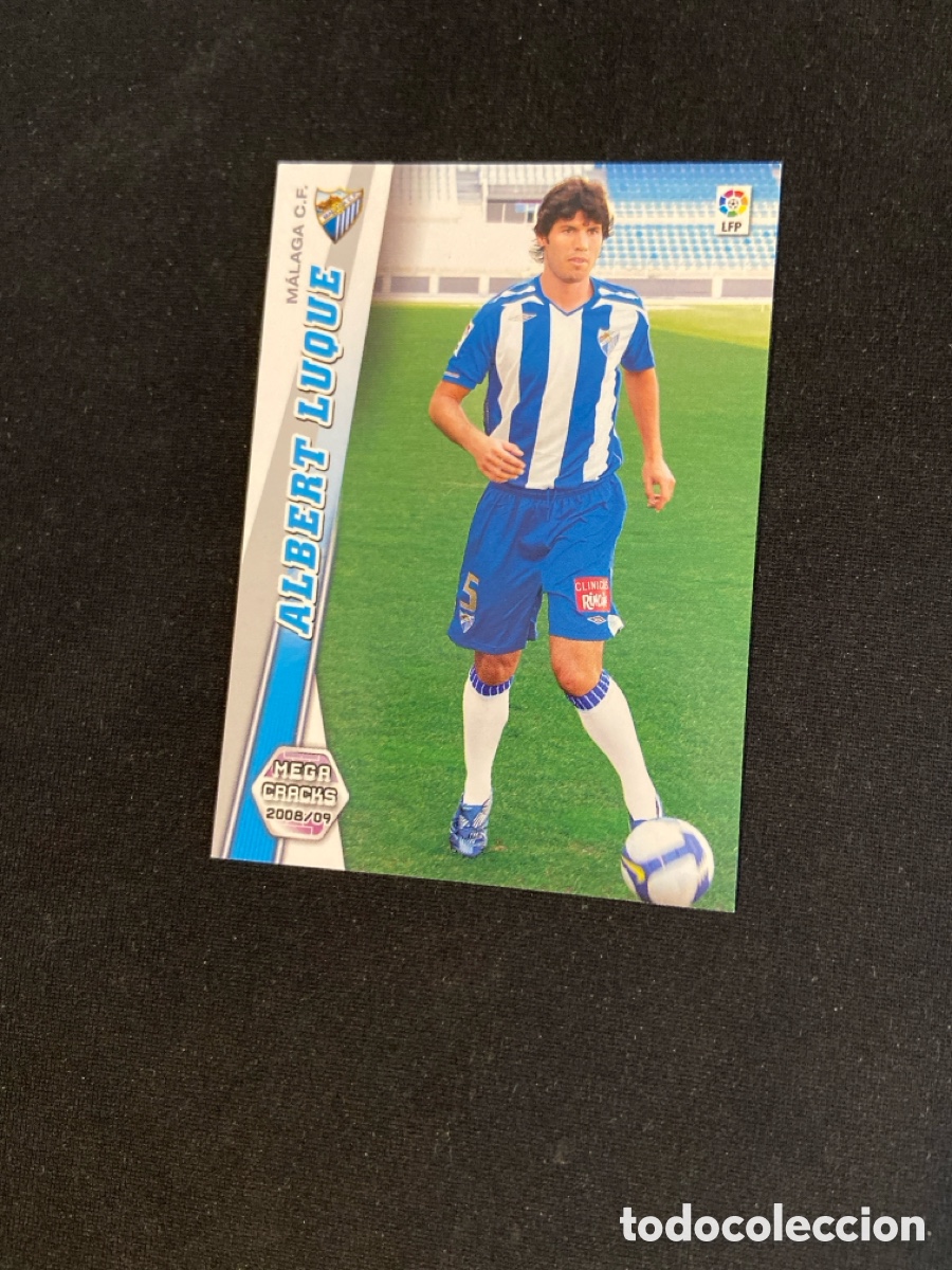 Football Stickers: ALBERT LUQUE 492 NUEVO FICHAJE (M&Aacute;LAGA) PANINI MEGACRACKS 2008-2009 08 09 CROMO CARTA M-5